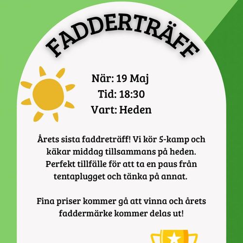 Fadderträff