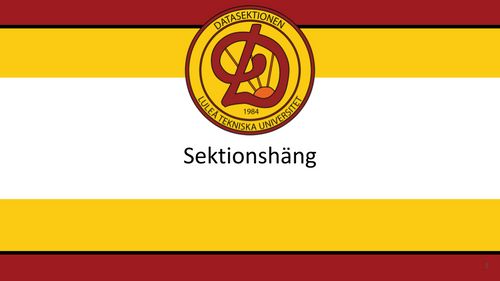 Sektionshäng