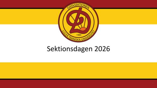 Sektionsdagen