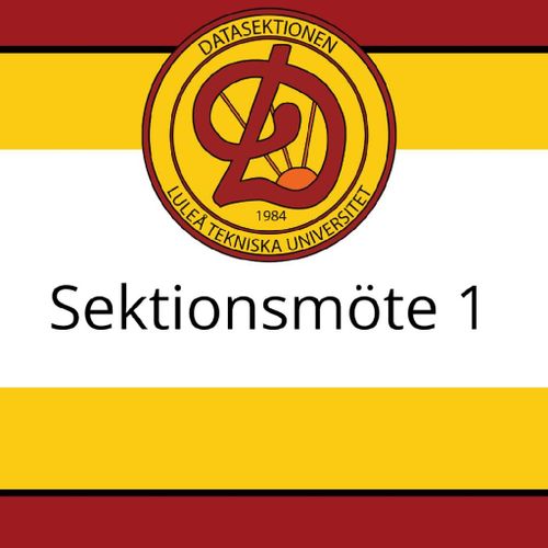 Sektionsmöte 1