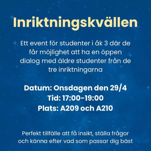 Inriktningskväll 2026